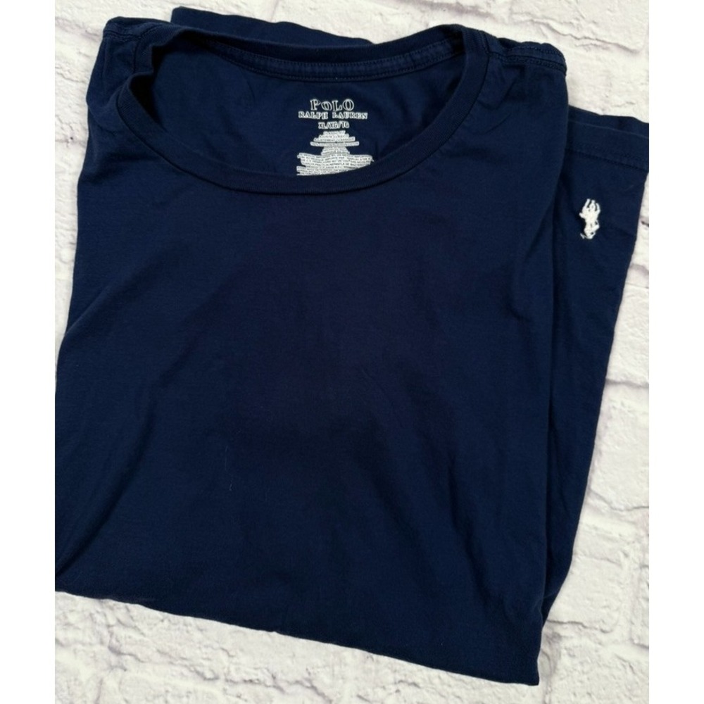 Polo Ralph Lauren Mens XL 100% Cotton Classic Slim Fit‎ Blue T Shirt Tagless